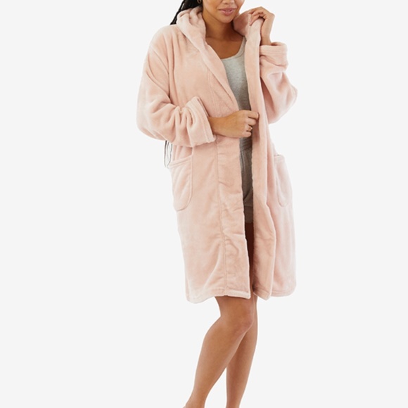 🆕Summer & Rose Cozy Robe in Blush Pink - Standarf Size Ranges from S-L - Picture 5 of 9